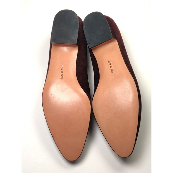New with Defects Vintage Salvatore Ferragamo Suede Charm Loafers Made in Italy - Picture 7 of 11